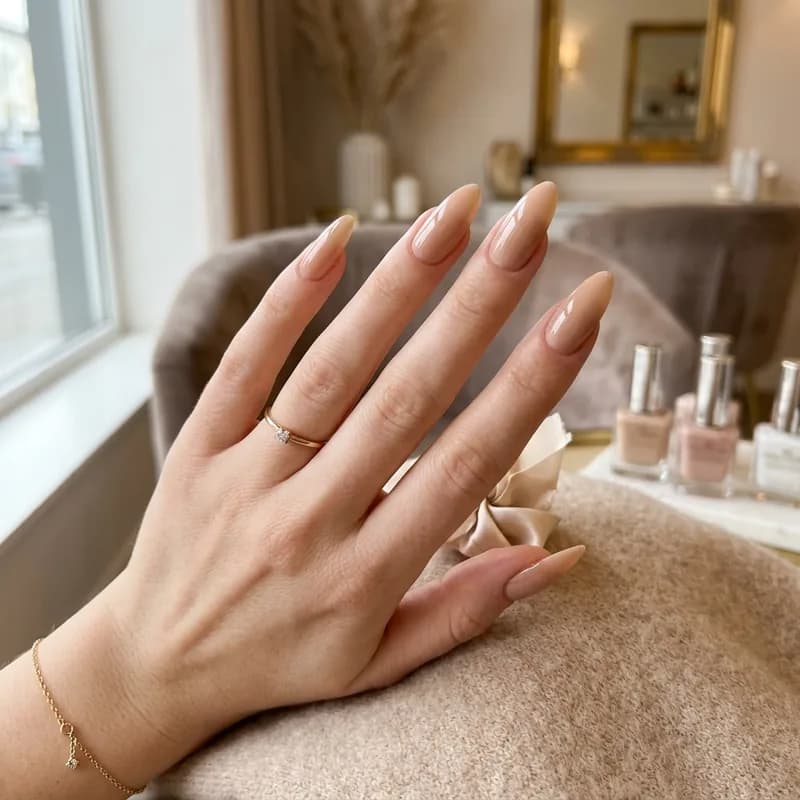 Sculpted gel nail extensions